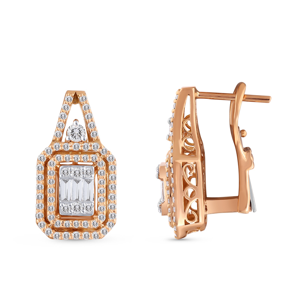 Baguette Diamond Earring