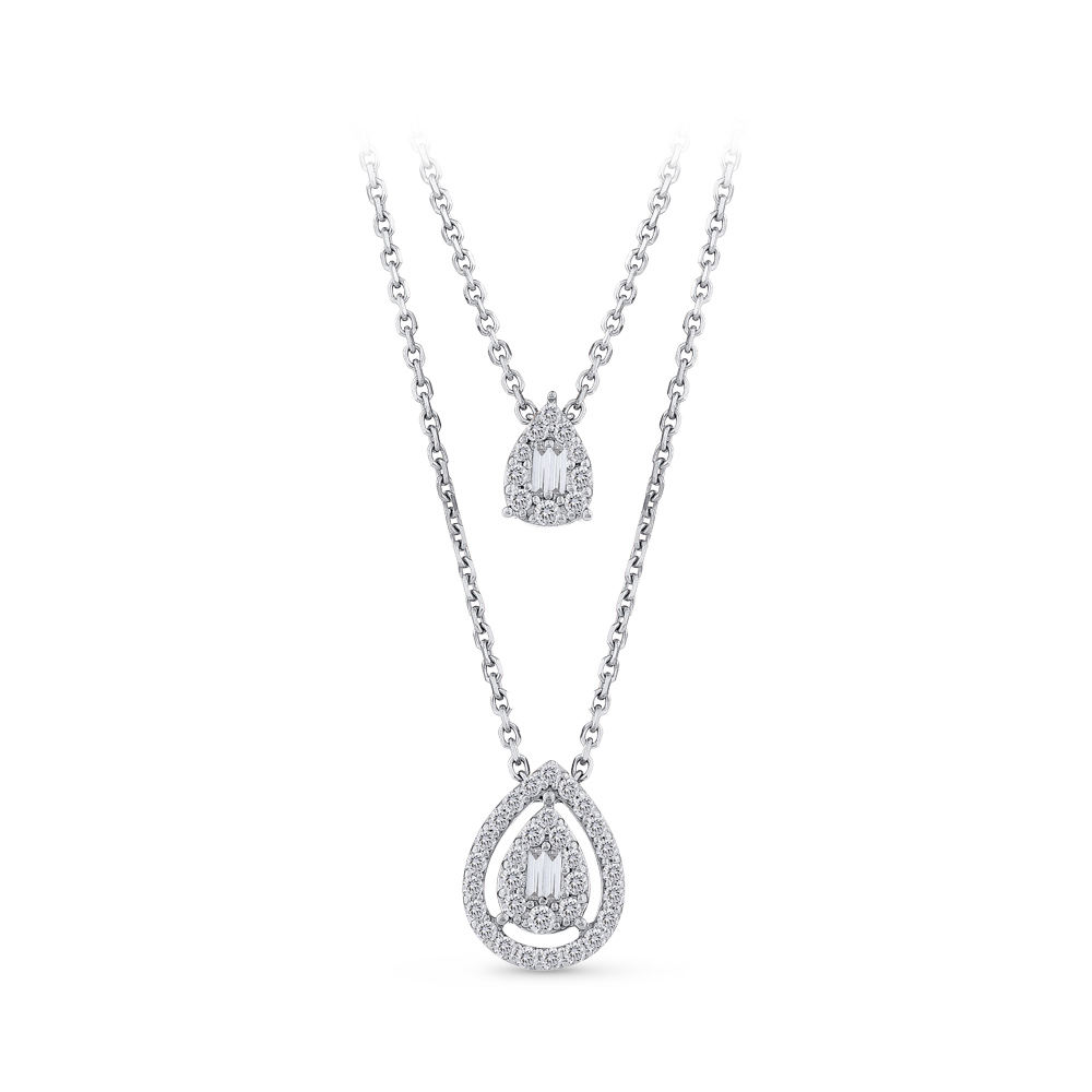 Baguette Diamond Necklace