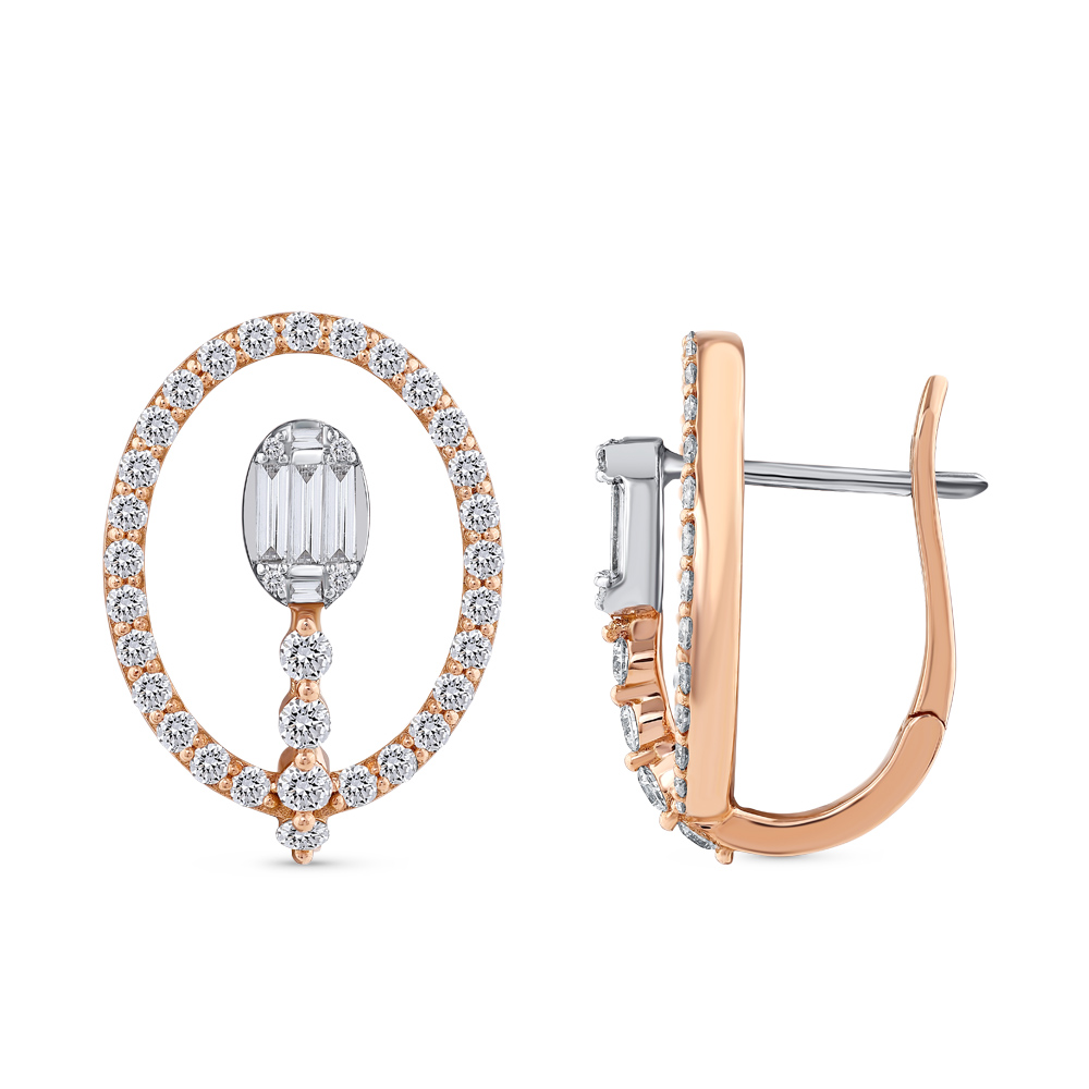 Baguette Diamond Earring