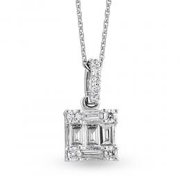 Baguette Diamond Necklace