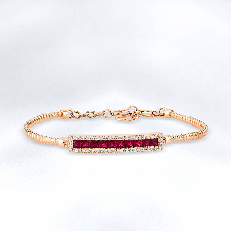 Ruby Diamond Bracelet