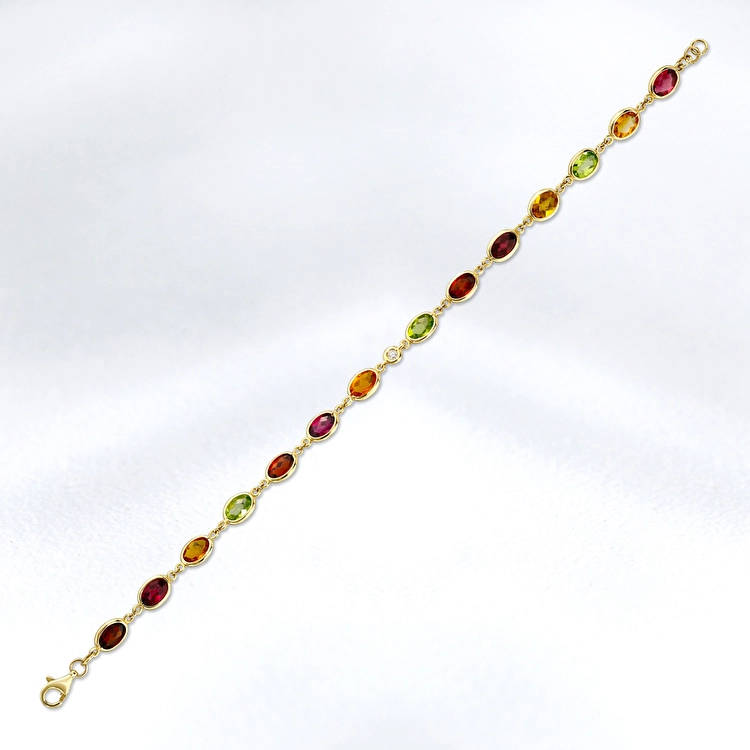 Gemstone Diamond Bracelet