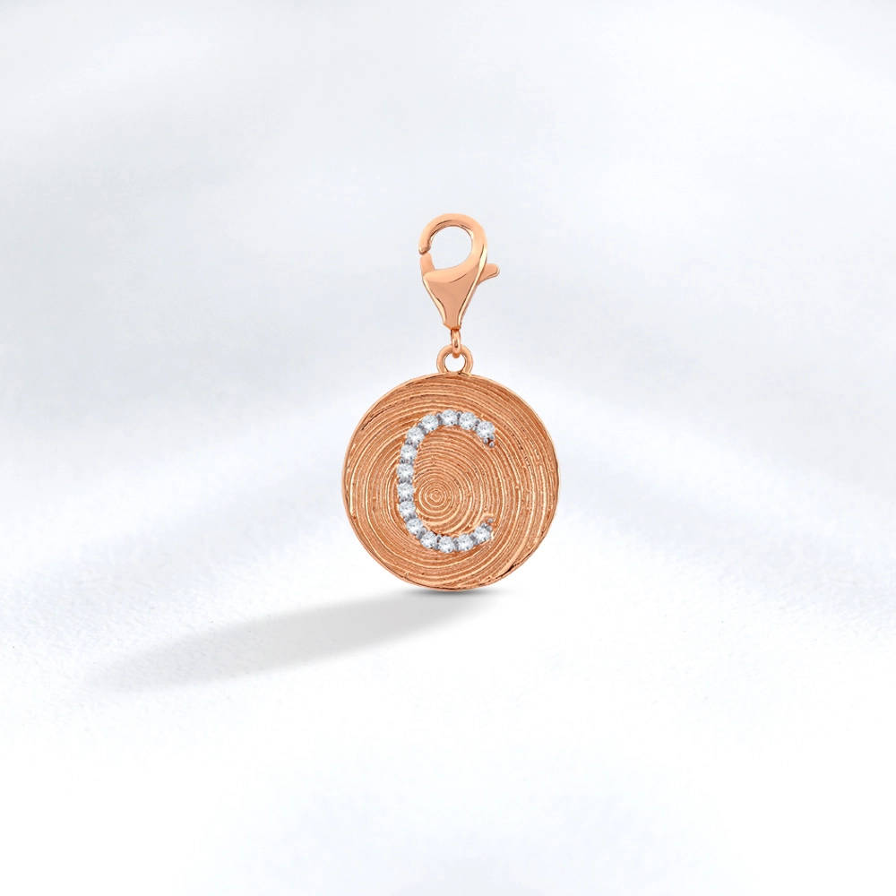 Charme Diamond Bracelet 'C' Pendant