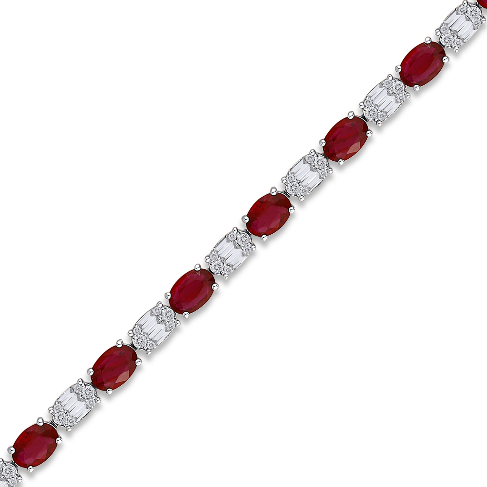 Ruby Diamond Bracelet