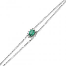 Emerald Diamond Bracelet