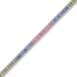 Gemstone Diamond Bracelet
