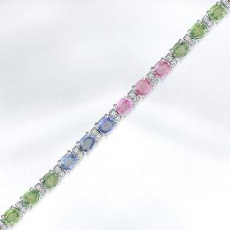 Gemstone Diamond Bracelet