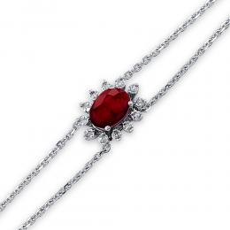 Ruby Diamond Bracelet