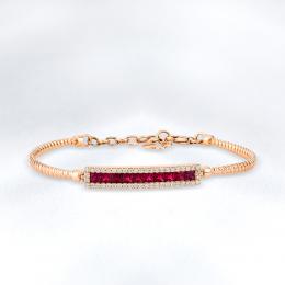Ruby Diamond Bracelet