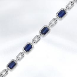 Sapphire Diamond Bracelet