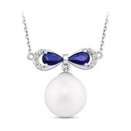 Sapphire Diamond Necklace