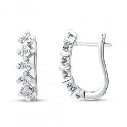 Five Stone Diamond Earrings