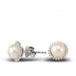 Pearl Diamond EarStud