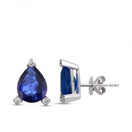 Sapphire Diamond Earring