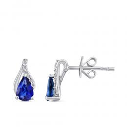 Sapphire Diamond Earring