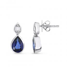 Sapphire Diamond Earring