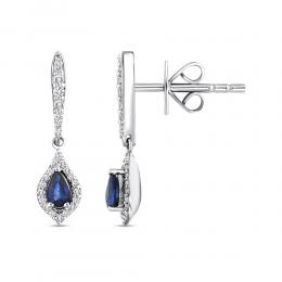 Sapphire Diamond Earring