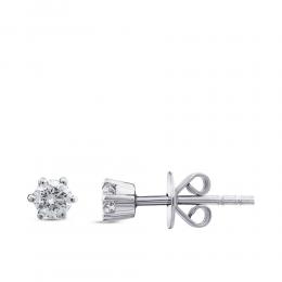 Solitaire Diamond Stud Earring