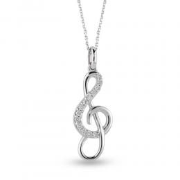 G-Clef Diamond Necklace