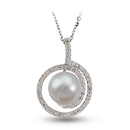 Pearl Diamond Necklace
