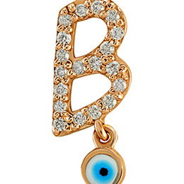 Letter B Diamond Necklace