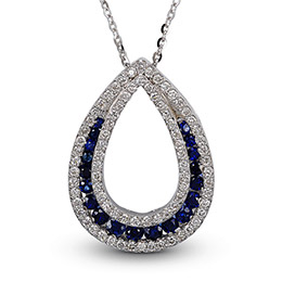 Sapphire Diamond Necklace