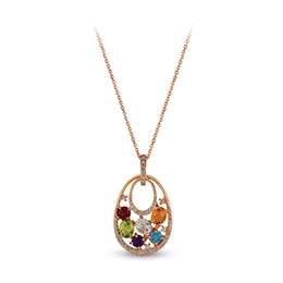 Gemstones Diamond Necklace