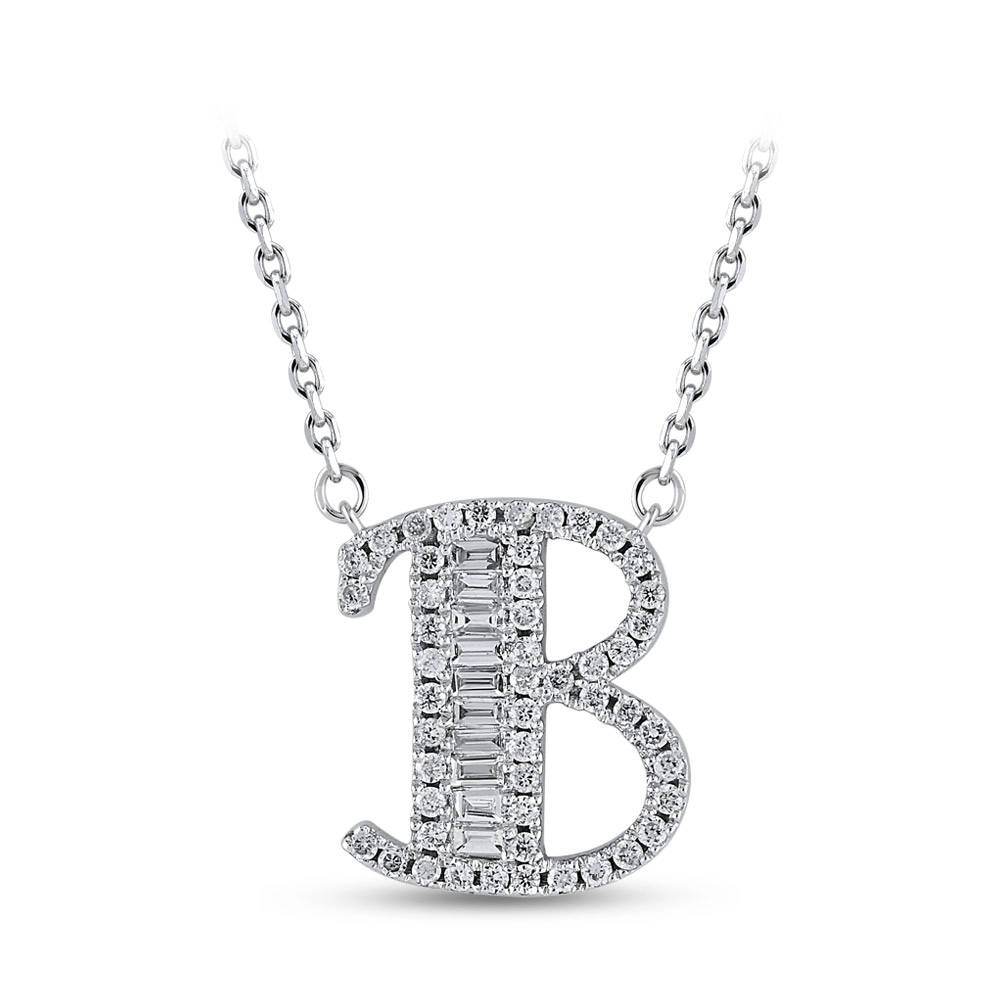Letter B Diamond Necklace