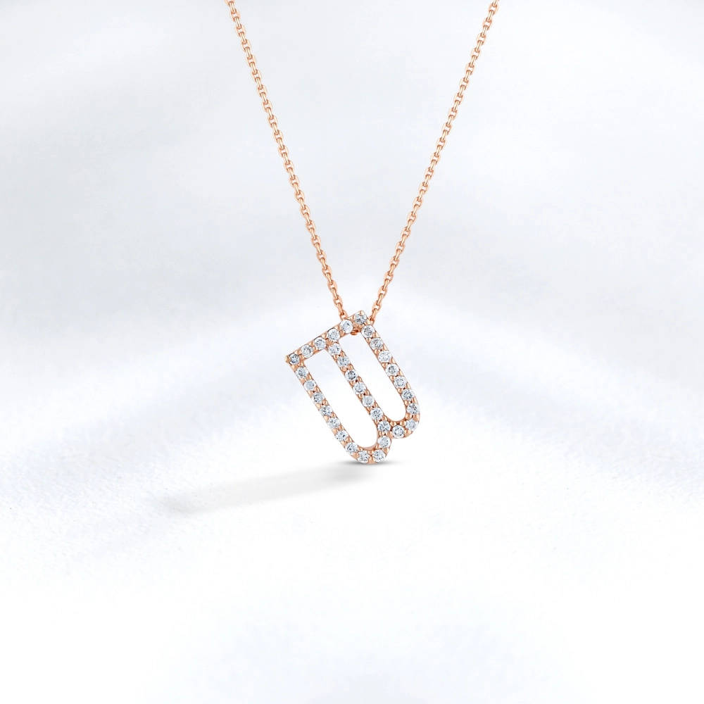 Letter Diamond Necklace