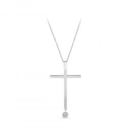 Diamond Cross Pendant Necklace