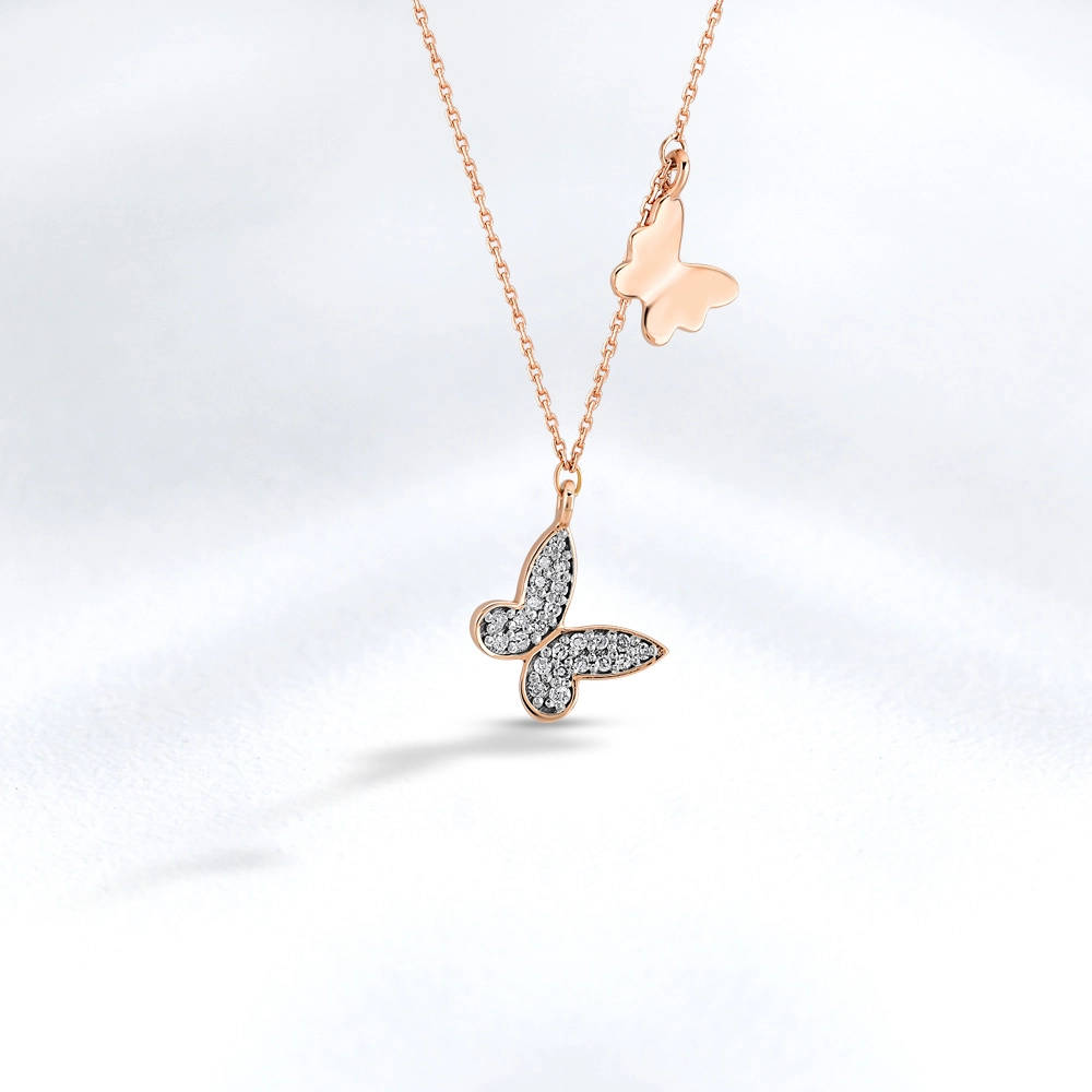 Butterfly Diamond Necklace