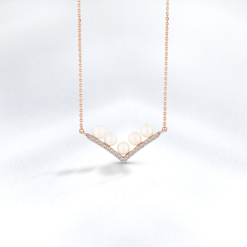 Pearl Diamond Necklace