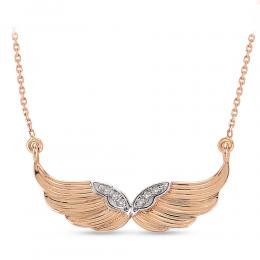 Angel Wing Diamond Necklace
