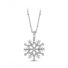 Snowflake Diamond Necklace