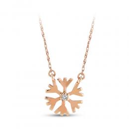 Snowflake Diamond Necklace