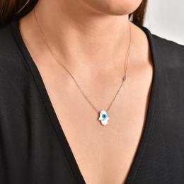 Talisman - Hamsa Diamond Necklace