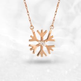 Snowflake Diamond Necklace