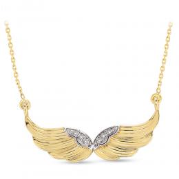 Angel Wings Diamond Necklace