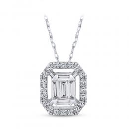 Baguette Diamond Necklace
