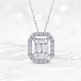 Baguette Diamond Necklace