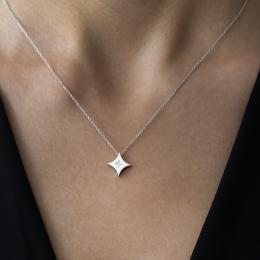 Diamond Silver Necklace