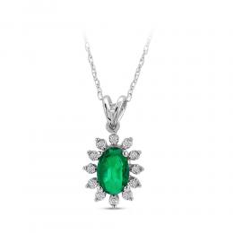 Emerald Diamond Necklace