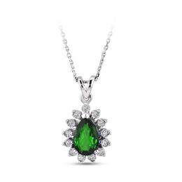 Emerald Diamond Necklace