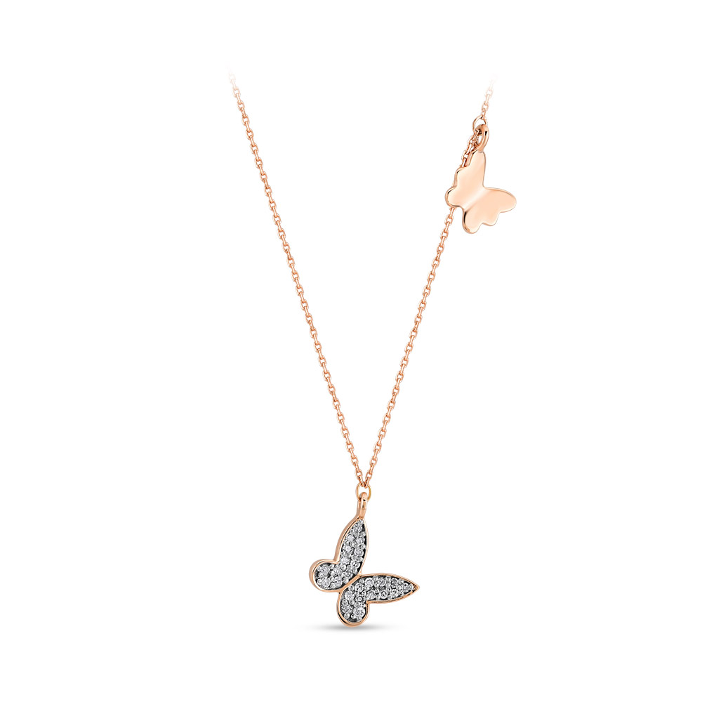 Butterfly Diamond Necklace