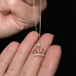 Crown Diamond Necklace