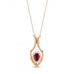 Ruby Diamond Necklace