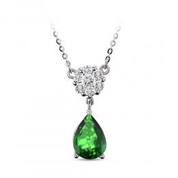 Emerald Diamond Necklace 