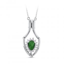 Emerald Diamond Necklace