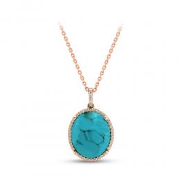 Turquoise Diamond Necklace