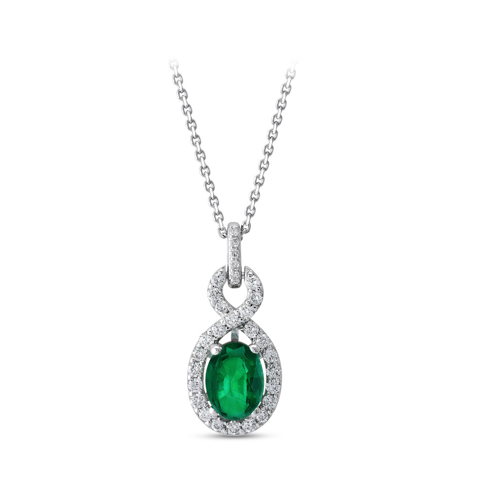 Emerald Diamond Necklace